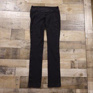 Lululemon Black Leggings Women’s Size 8 Mid Rise Full Length Yoga Pants Tall
